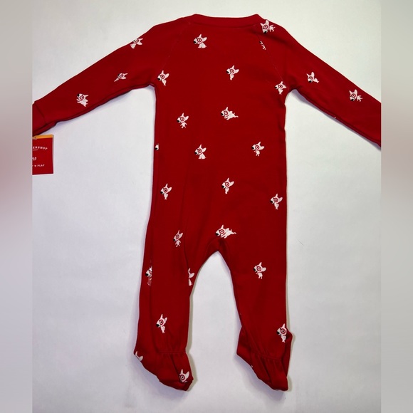 Target Bullseye Wondershop Baby Sleep N’ Play Microfleece Onesie - Size 6-9 MO - Picture 4 of 5
